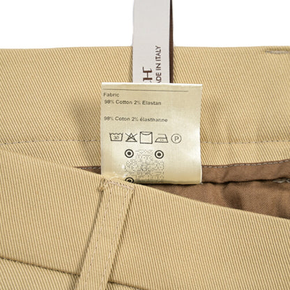 BERWICH “CHIAIA LONG 1P” ストレッチコットン ワンタックチノパンツ