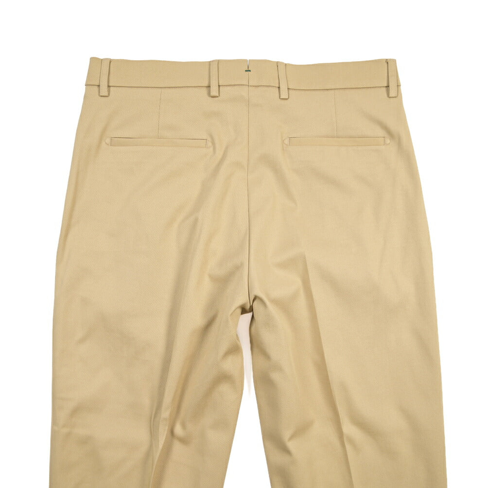 BERWICH “CHIAIA LONG 1P” ストレッチコットン ワンタックチノパンツ