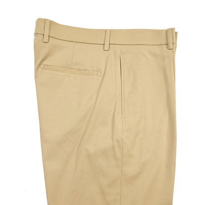 BERWICH “CHIAIA LONG 1P” ストレッチコットン ワンタックチノパンツ