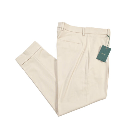 BERWICH “CHIAIA LONG 1P” ストレッチコットン ワンタックチノパンツ