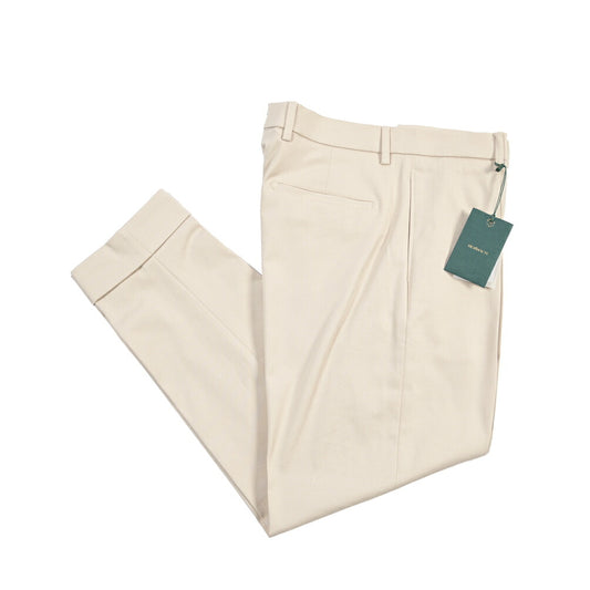 BERWICH “CHIAIA LONG 1P” ストレッチコットン ワンタックチノパンツ