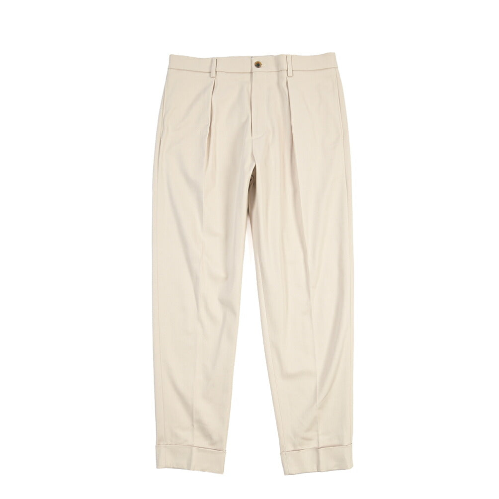 BERWICH “CHIAIA LONG 1P” ストレッチコットン ワンタックチノパンツ