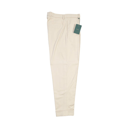 BERWICH “CHIAIA LONG 1P” ストレッチコットン ワンタックチノパンツ