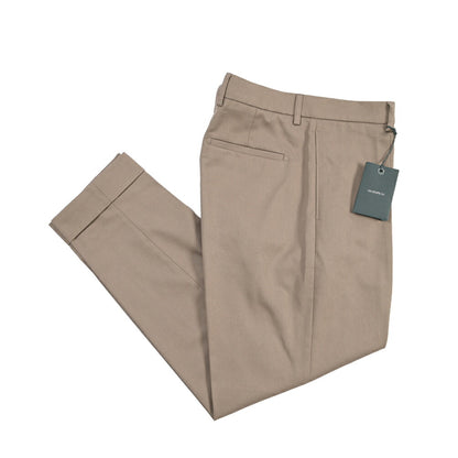 BERWICH “CHIAIA LONG 1P” コットン100% ワンタックチノパンツ