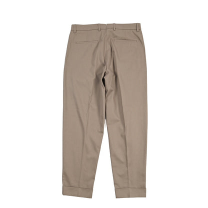 BERWICH “CHIAIA LONG 1P” コットン100% ワンタックチノパンツ