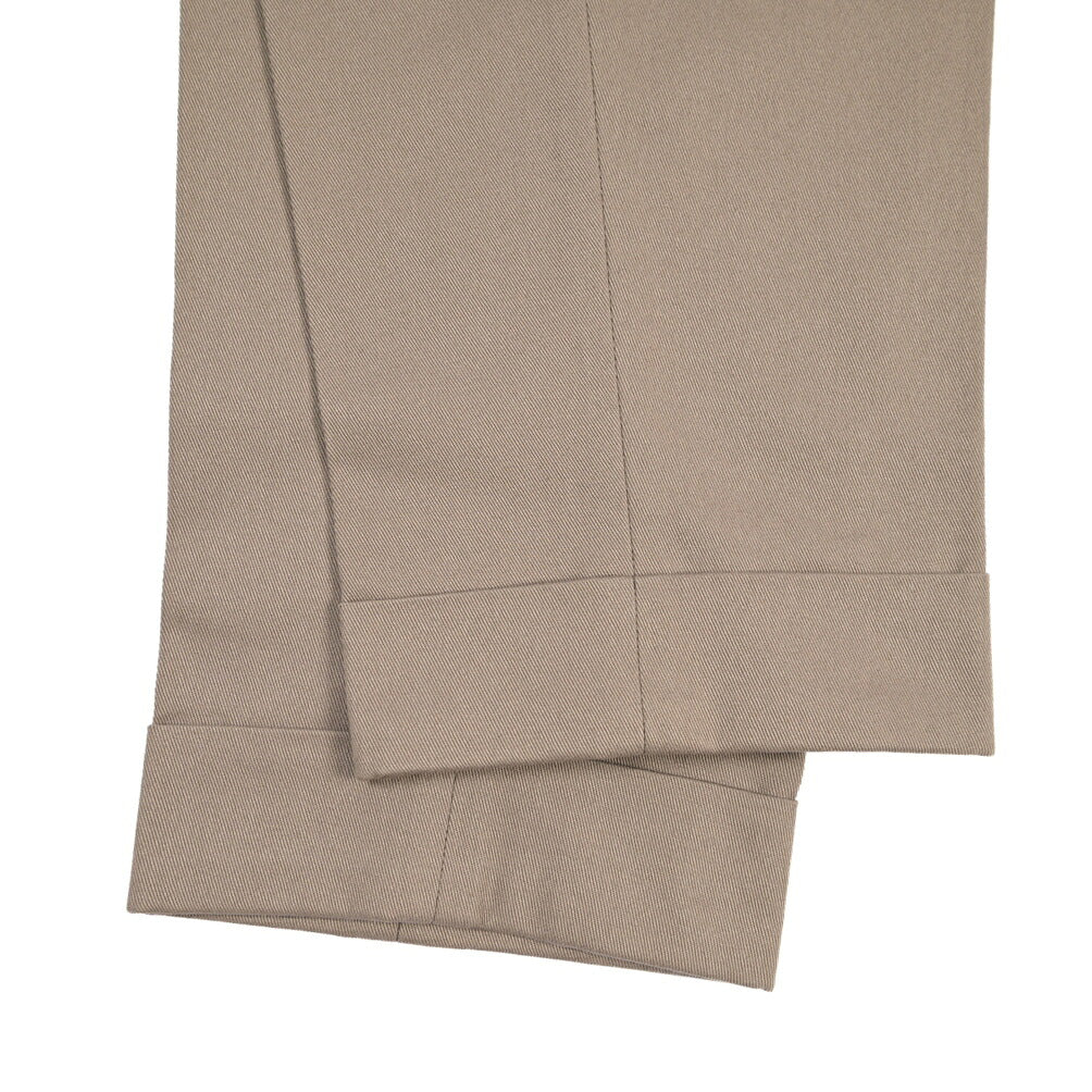 BERWICH “CHIAIA LONG 1P” コットン100% ワンタックチノパンツ