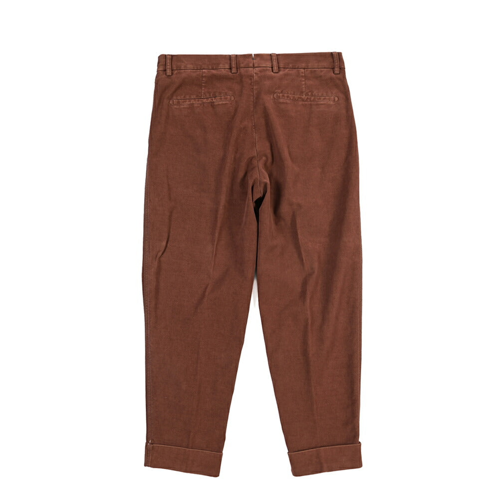BERWICH “CHIAIA-GD” ストレッチコットン ワンタックチノパンツ