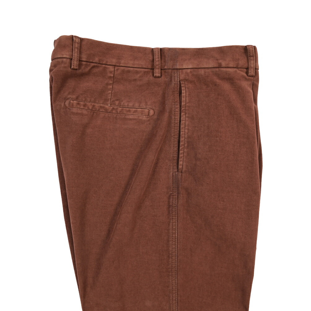 BERWICH “CHIAIA-GD” ストレッチコットン ワンタックチノパンツ