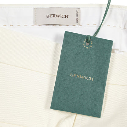 BERWICH “CHIAIAFF LONG” ストレッチコットン ノータックチノパンツ