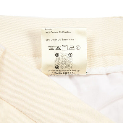 BERWICH “CHIAIA LONG 1P” ストレッチコットン ワンタックチノパンツ