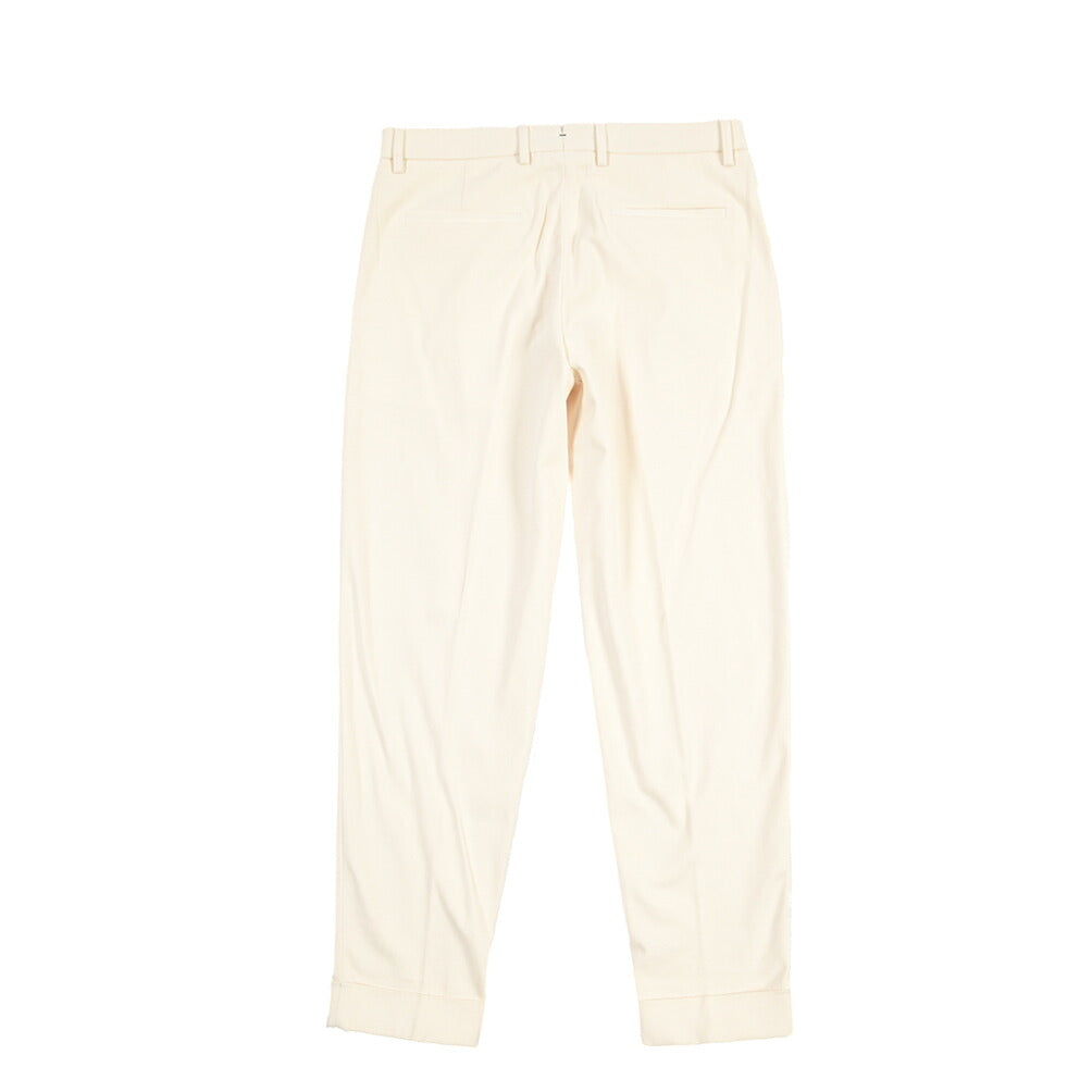 BERWICH “CHIAIA LONG 1P” ストレッチコットン ワンタックチノパンツ