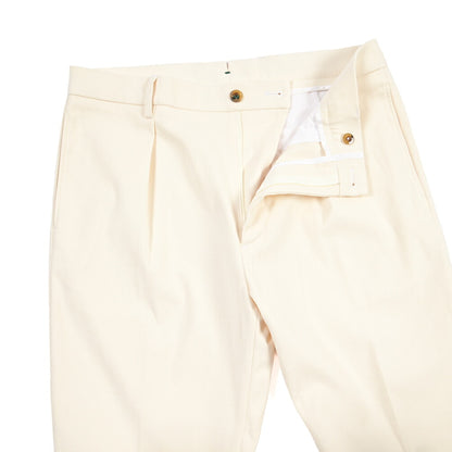BERWICH “CHIAIA LONG 1P” ストレッチコットン ワンタックチノパンツ