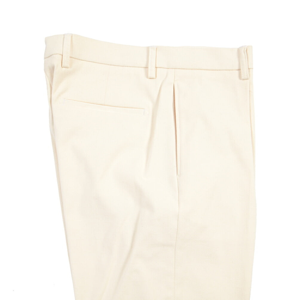 BERWICH “CHIAIA LONG 1P” ストレッチコットン ワンタックチノパンツ