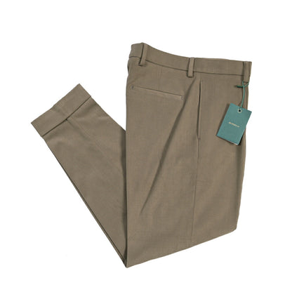 BERWICH “CHIAIA LONG 1P” ストレッチコットン ワンタックチノパンツ