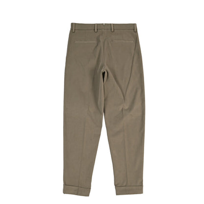 BERWICH “CHIAIA LONG 1P” ストレッチコットン ワンタックチノパンツ
