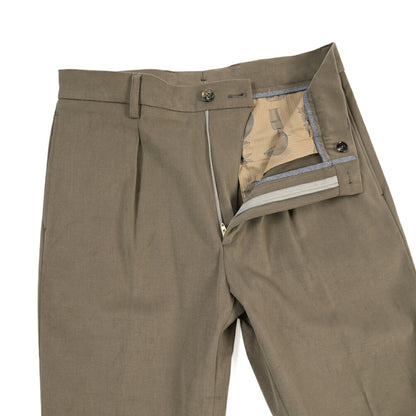 BERWICH “CHIAIA LONG 1P” ストレッチコットン ワンタックチノパンツ