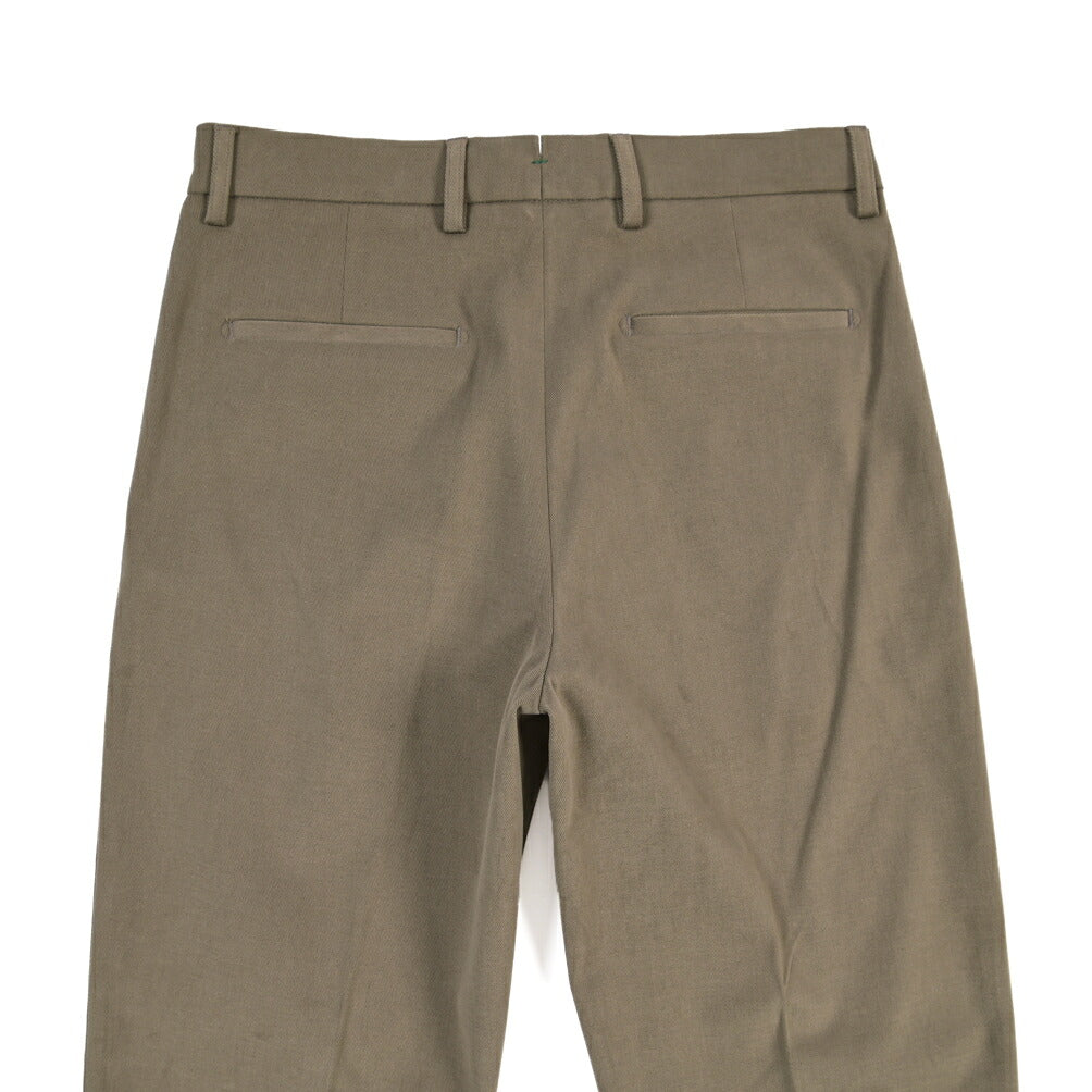 BERWICH “CHIAIA LONG 1P” ストレッチコットン ワンタックチノパンツ