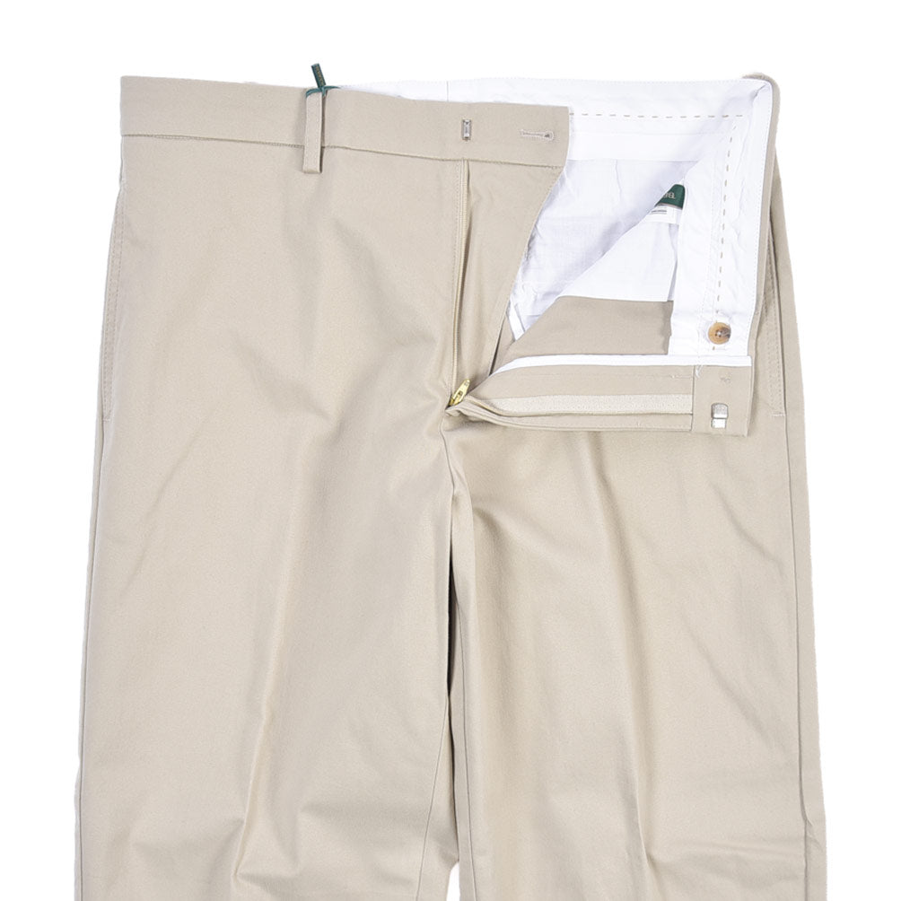 BERWICH “LUCANO CROP” ストレッチコットン ノータックチノパンツ