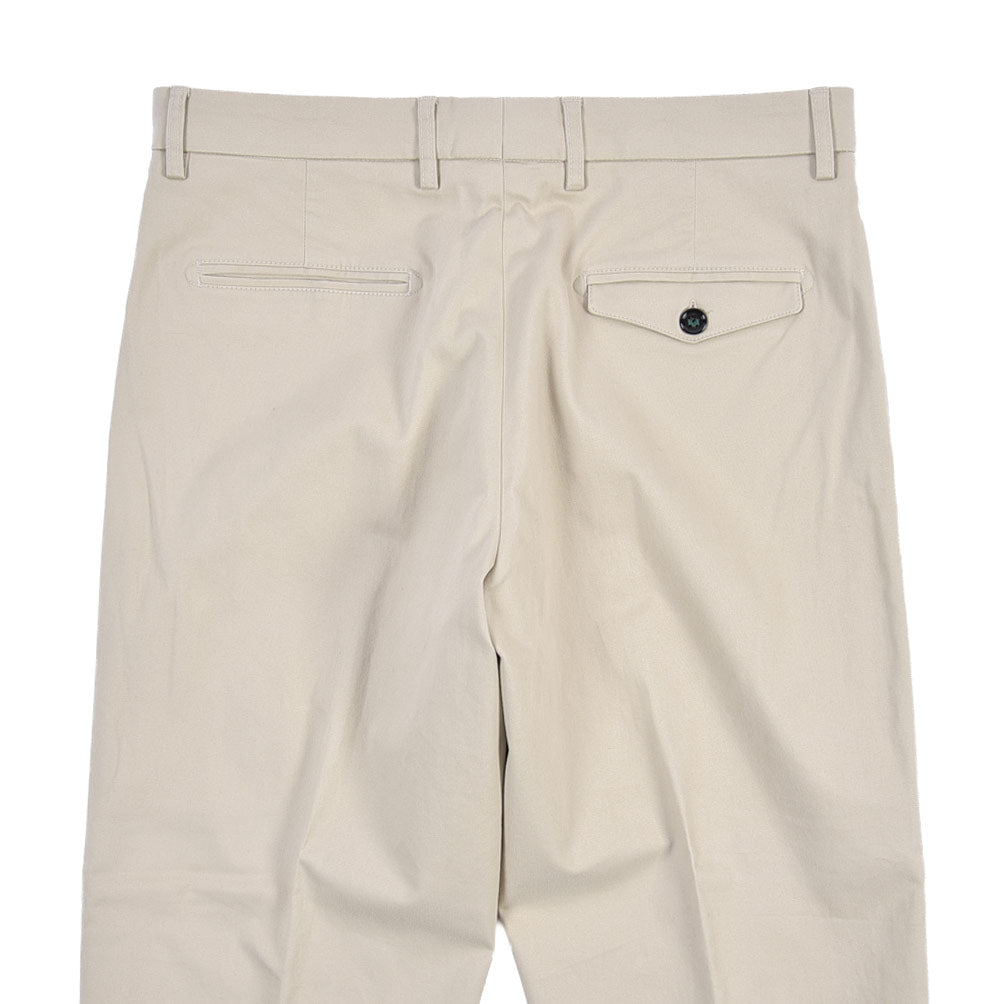 BERWICH “LUCANO CROP” ストレッチコットン ノータックチノパンツ