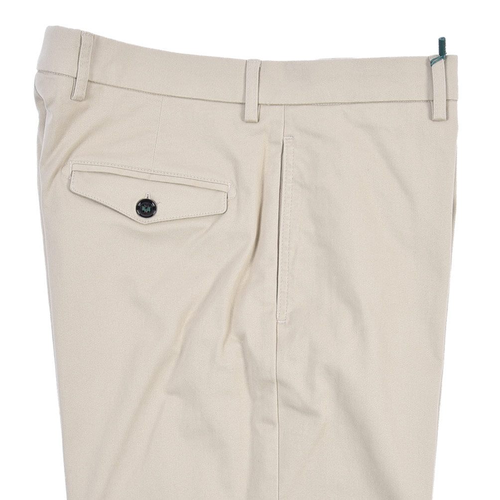 BERWICH “LUCANO CROP” ストレッチコットン ノータックチノパンツ