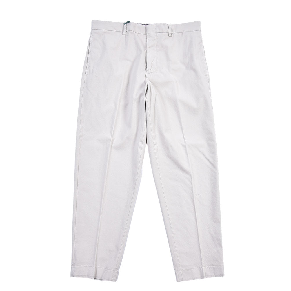 BERWICH “LUCANO CROP” リヨセル混コットン ノータックパンツ