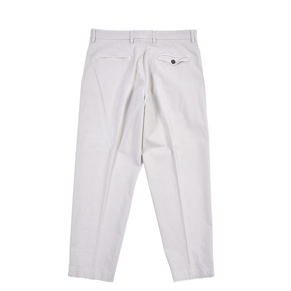 BERWICH “LUCANO CROP” リヨセル混コットン ノータックパンツ