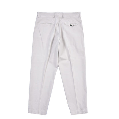 BERWICH “LUCANO CROP” リヨセル混コットン ノータックパンツ