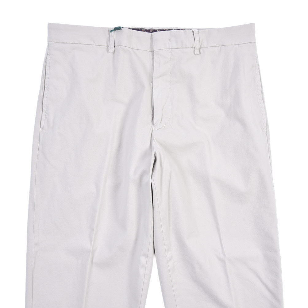 BERWICH “LUCANO CROP” リヨセル混コットン ノータックパンツ