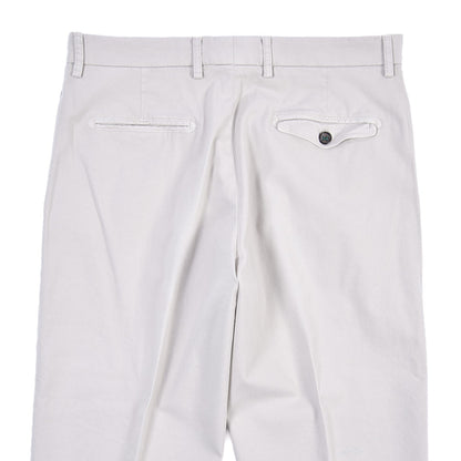 BERWICH “LUCANO CROP” リヨセル混コットン ノータックパンツ