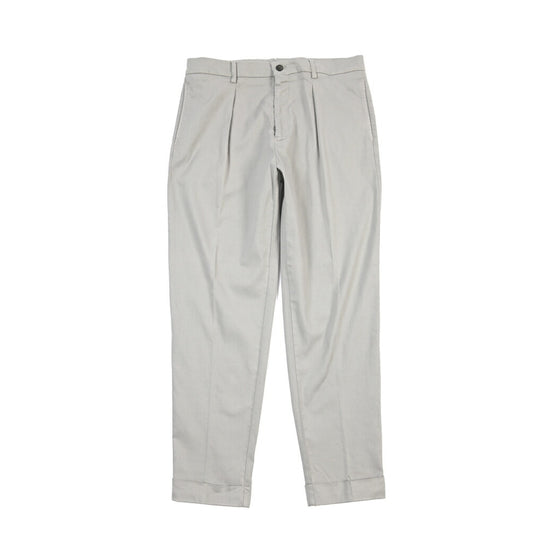 BERWICH “CHIAIA LONG-GD” リヨセル混コットン ワンタックストレッチパンツ