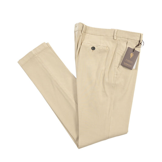 BERWICH “MORELLO-GD” ビスコース混コットン ノータックチノパンツ
