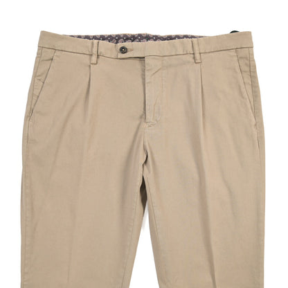 BERWICH “MORELLO1P-GD” リヨセル混コットン ワンタックチノパンツ