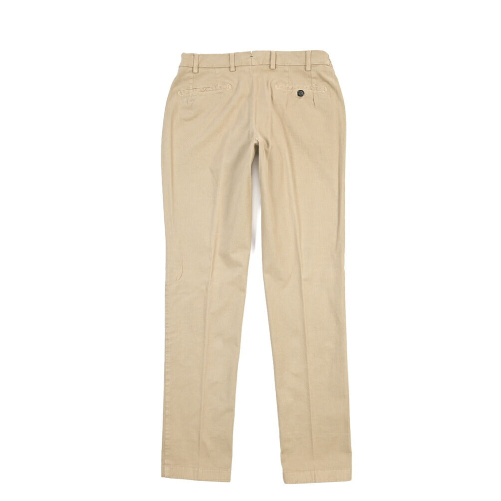 BERWICH “MORELLO ELAX-GD” ストレッチコットン ノータックチノパンツ