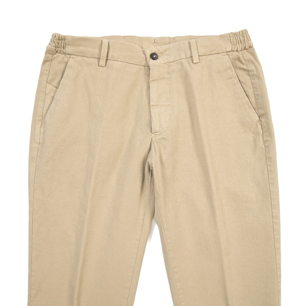 BERWICH “MORELLO ELAX-GD” ストレッチコットン ノータックチノパンツ