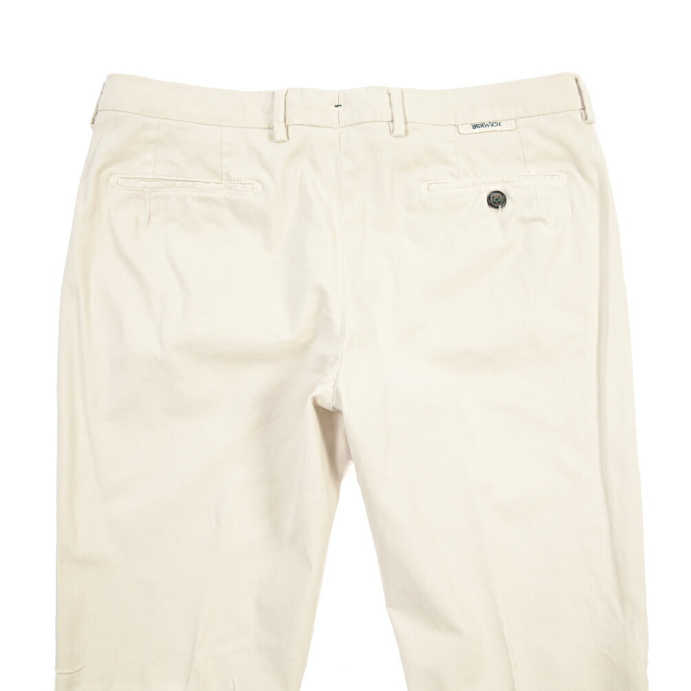 BERWICH “MORELLO-GD” ストレッチコットン ノータックチノパンツ