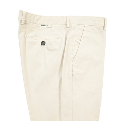 BERWICH “MORELLO-GD” ストレッチコットン ノータックチノパンツ