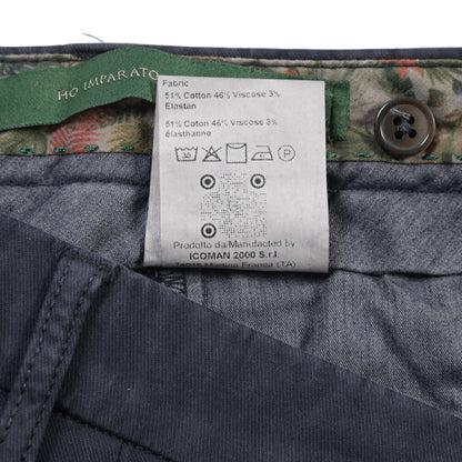 BERWICH “MORELLO-GD” ビスコース混コットン ノータックチノパンツ