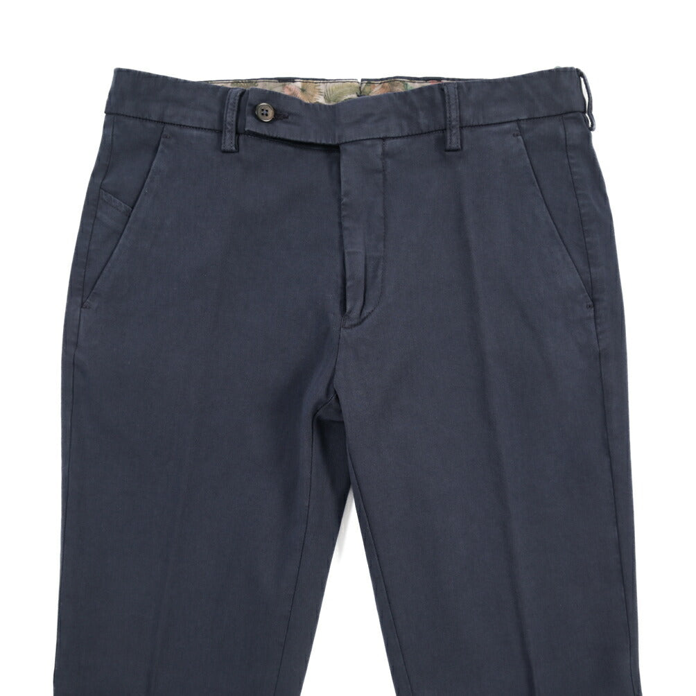 BERWICH “MORELLO-GD” ビスコース混コットン ノータックチノパンツ