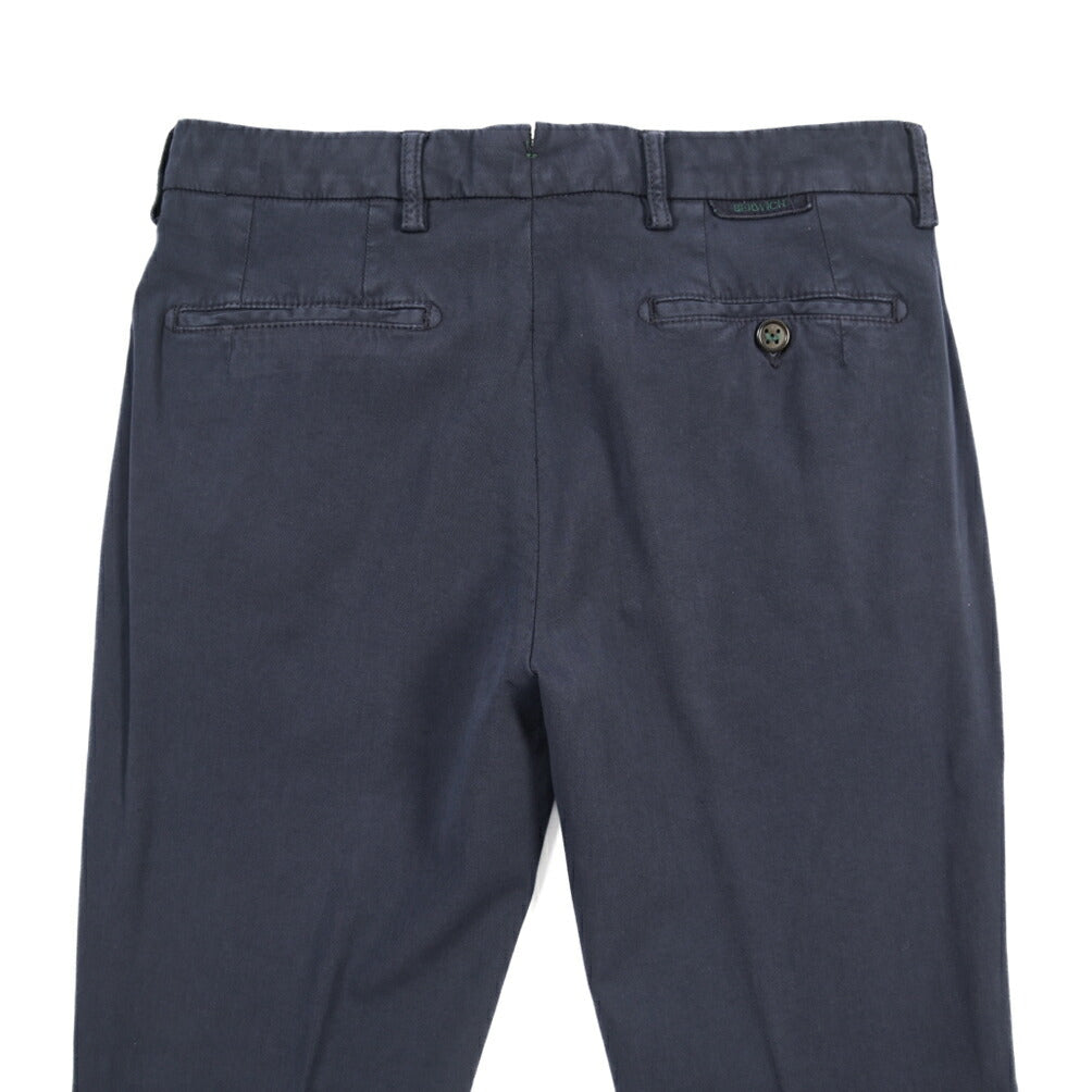 BERWICH “MORELLO-GD” ビスコース混コットン ノータックチノパンツ