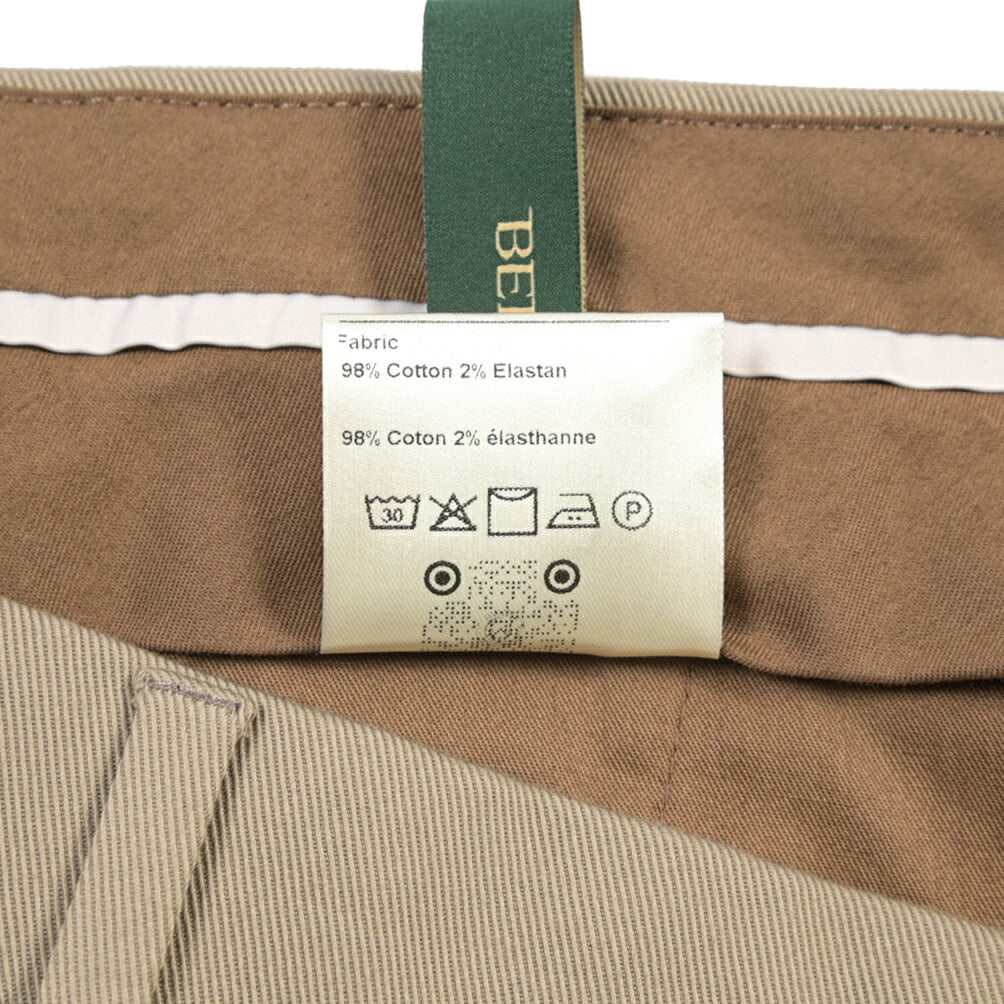 BERWICH “YRETRO” ノータックパンツ ストレッチコットン