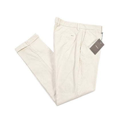 BERWICH “YRETRO-GD” ストレッチコットン ノータックチノパンツ