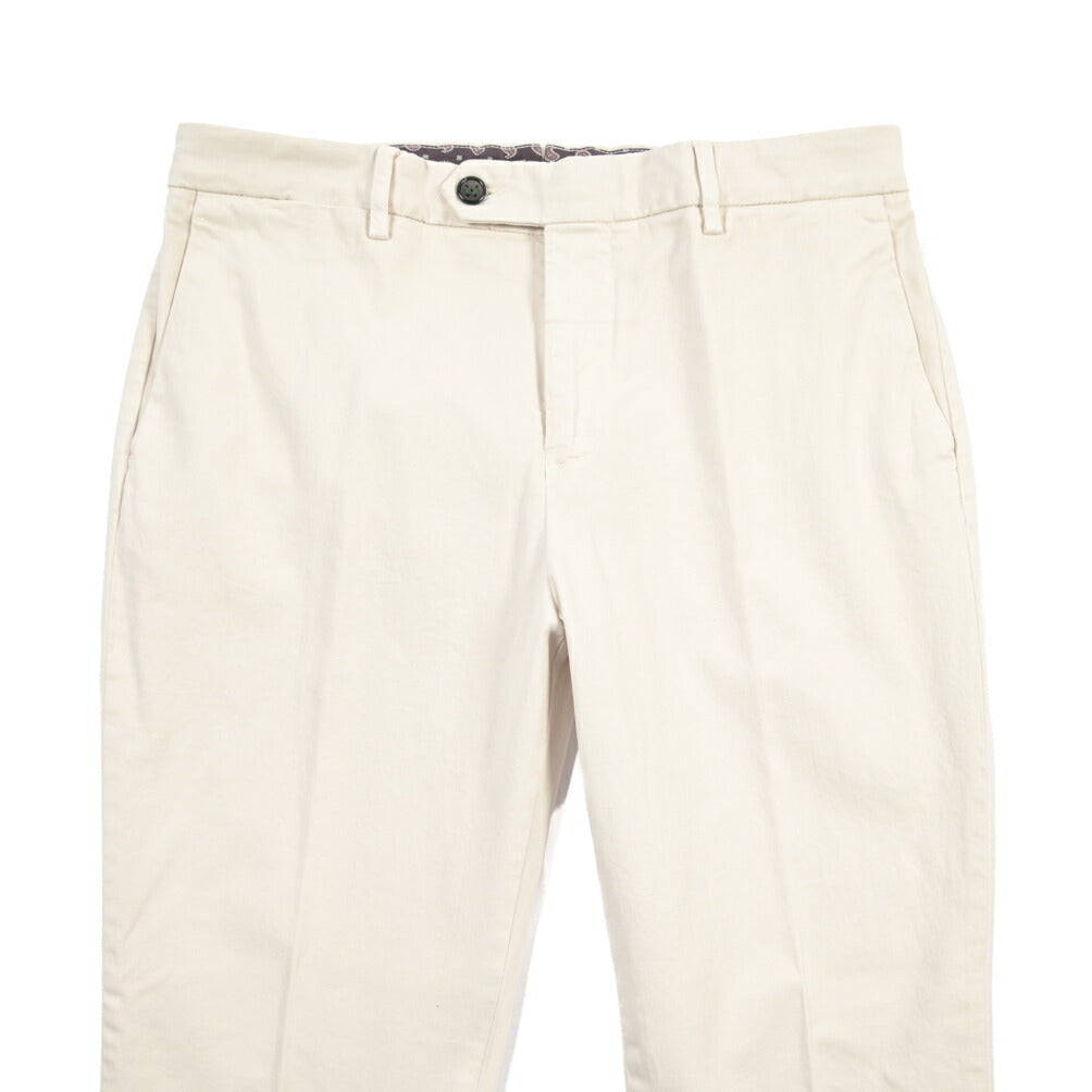 BERWICH “YRETRO-GD” ストレッチコットン ノータックチノパンツ