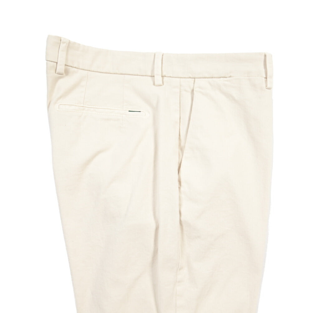 BERWICH “YRETRO-GD” ストレッチコットン ノータックチノパンツ