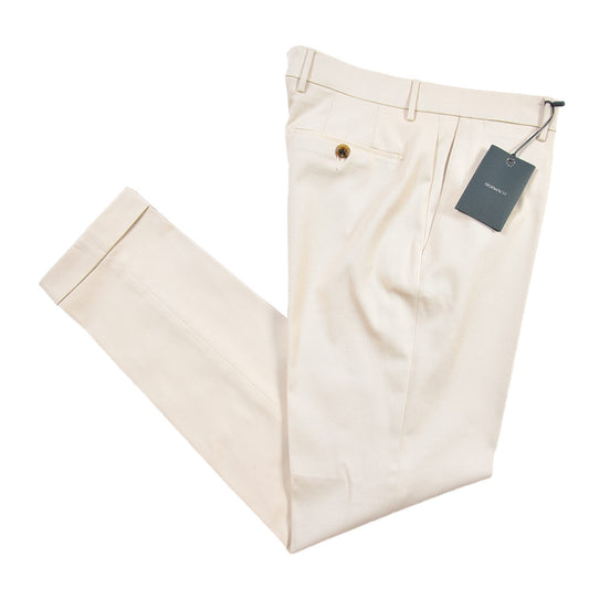 BERWICH “YRETRO LONG” ストレッチコットン ノータックチノパンツ