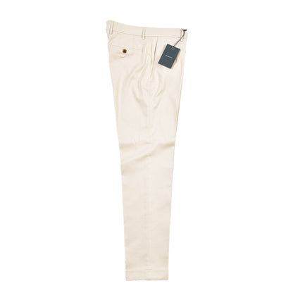 BERWICH “YRETRO LONG” ストレッチコットン ノータックチノパンツ