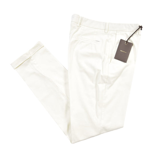 BERWICH “YRETRO LONG-GD” ストレッチコットン ノータックチノパンツ