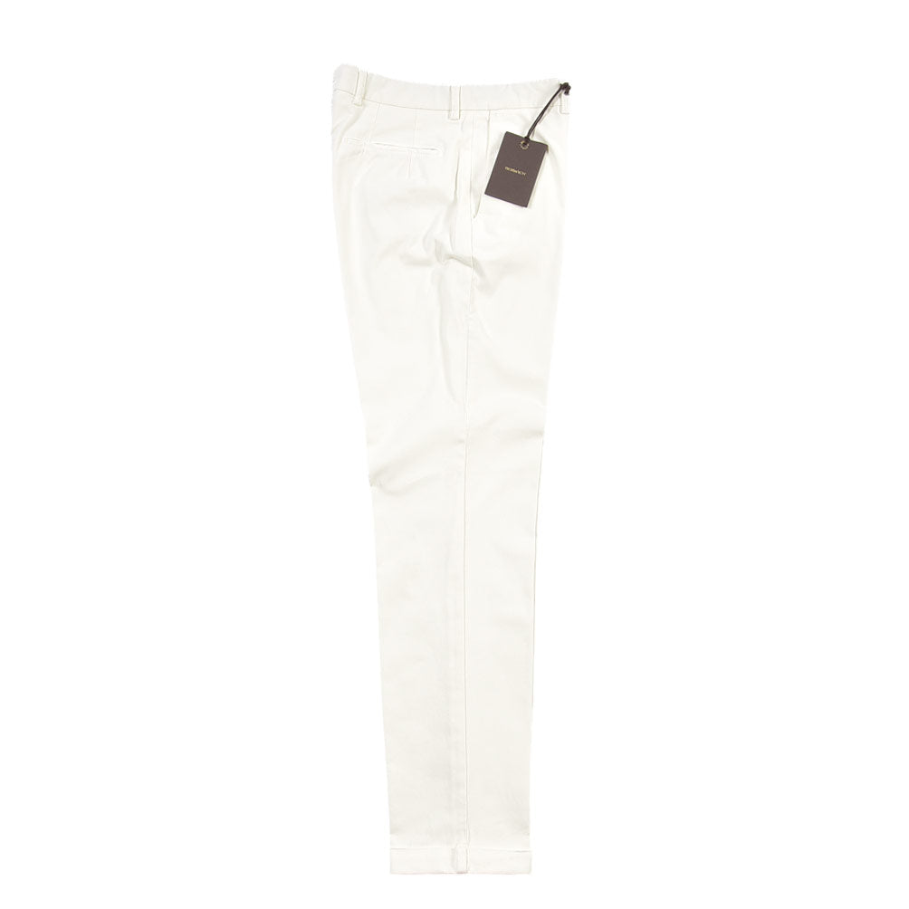 BERWICH “YRETRO LONG-GD” ストレッチコットン ノータックチノパンツ