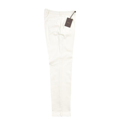 BERWICH “YRETRO LONG-GD” ストレッチコットン ノータックチノパンツ