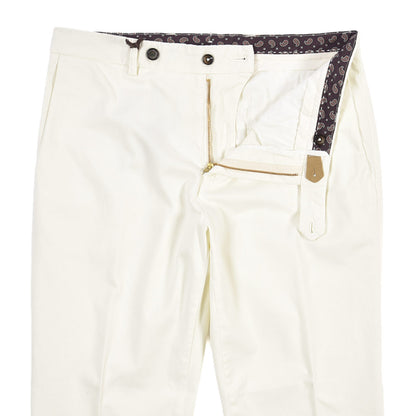 BERWICH “YRETRO LONG-GD” ストレッチコットン ノータックチノパンツ