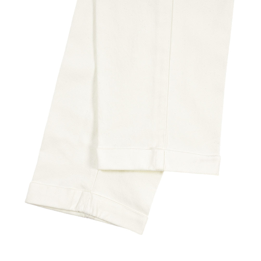 BERWICH “YRETRO LONG-GD” ストレッチコットン ノータックチノパンツ